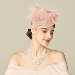 NEW! Peach Champagne Kentucky Derby Hat
